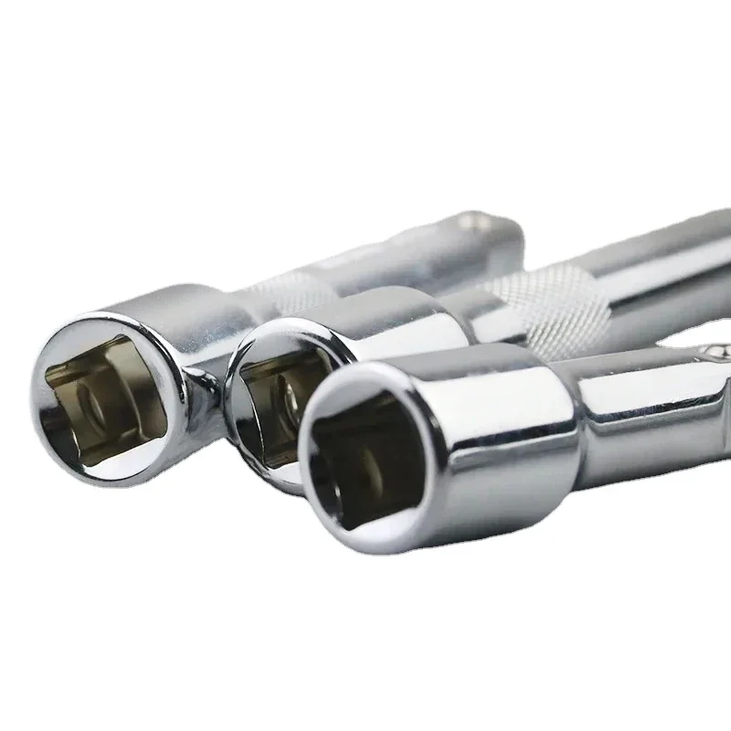 Clé à cliquet à douille barre d'extension 1/4 "3/8" 1/2 "50/100/150/250mm clé à cliquet prolongateur de douille réglage manuel outils à main