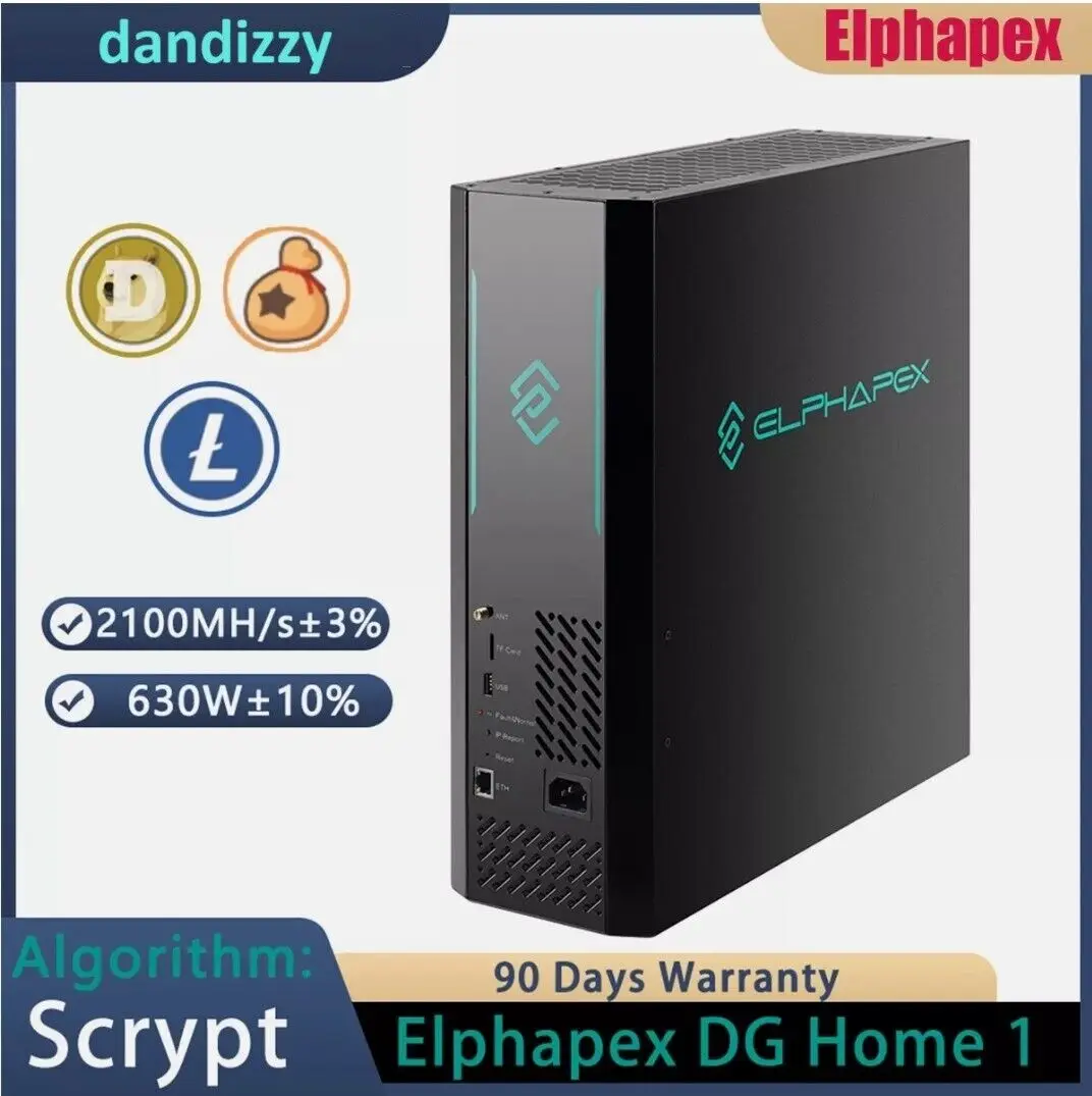 AD BUY 2 GET 1 FREE ElphaPex DG Home 1 2100MH/s 2.1G 630W LTC/DOGE Dogecoin Scrypt Miner