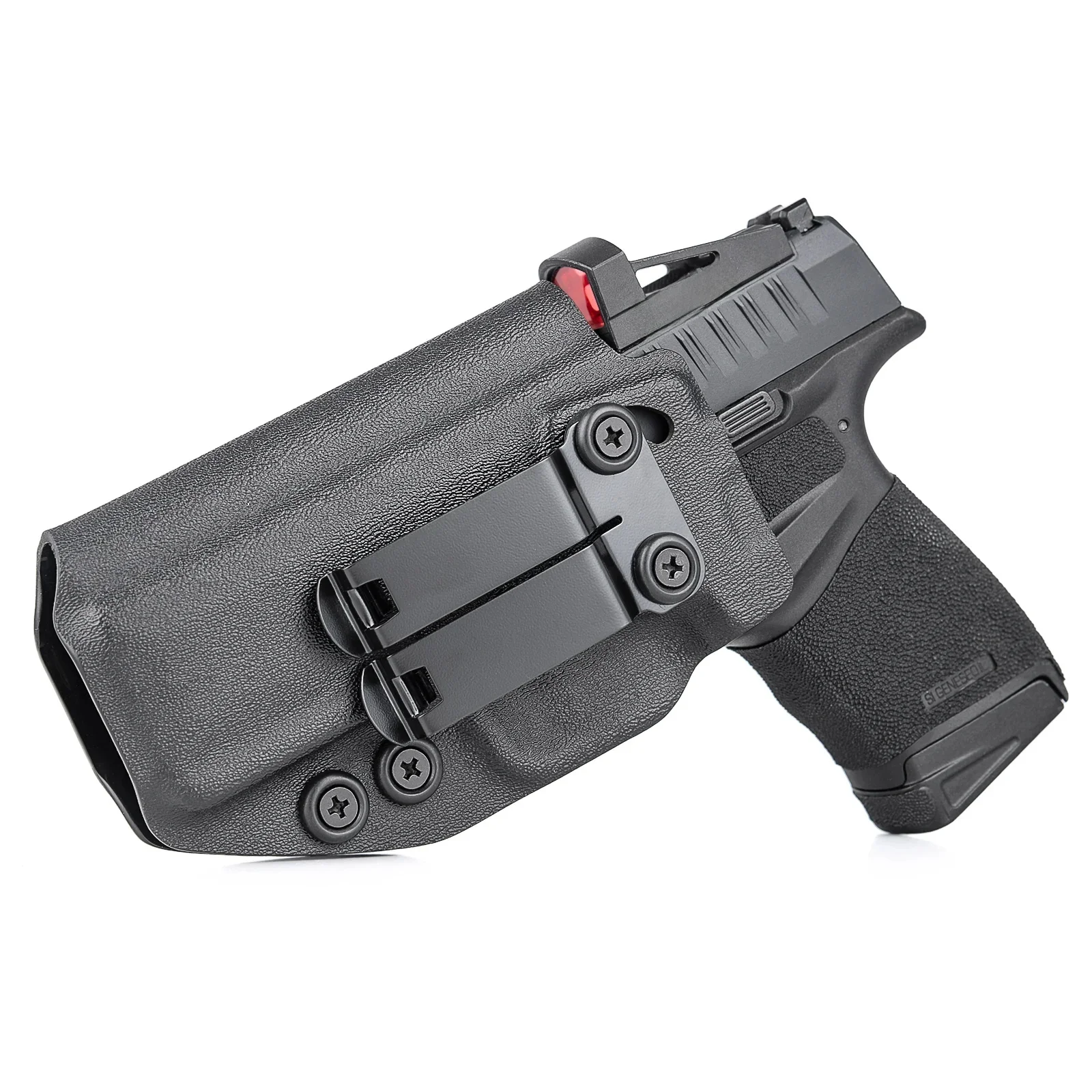 Kabura Hellcat Pro, kabura IWB Kydex do 9 mm Springfield Armory Hellcat Pro Red Dot Optics Cut Dodatek Wewnątrz ukryte noszenie (Black Right) — Zdjęcie 2 z 2