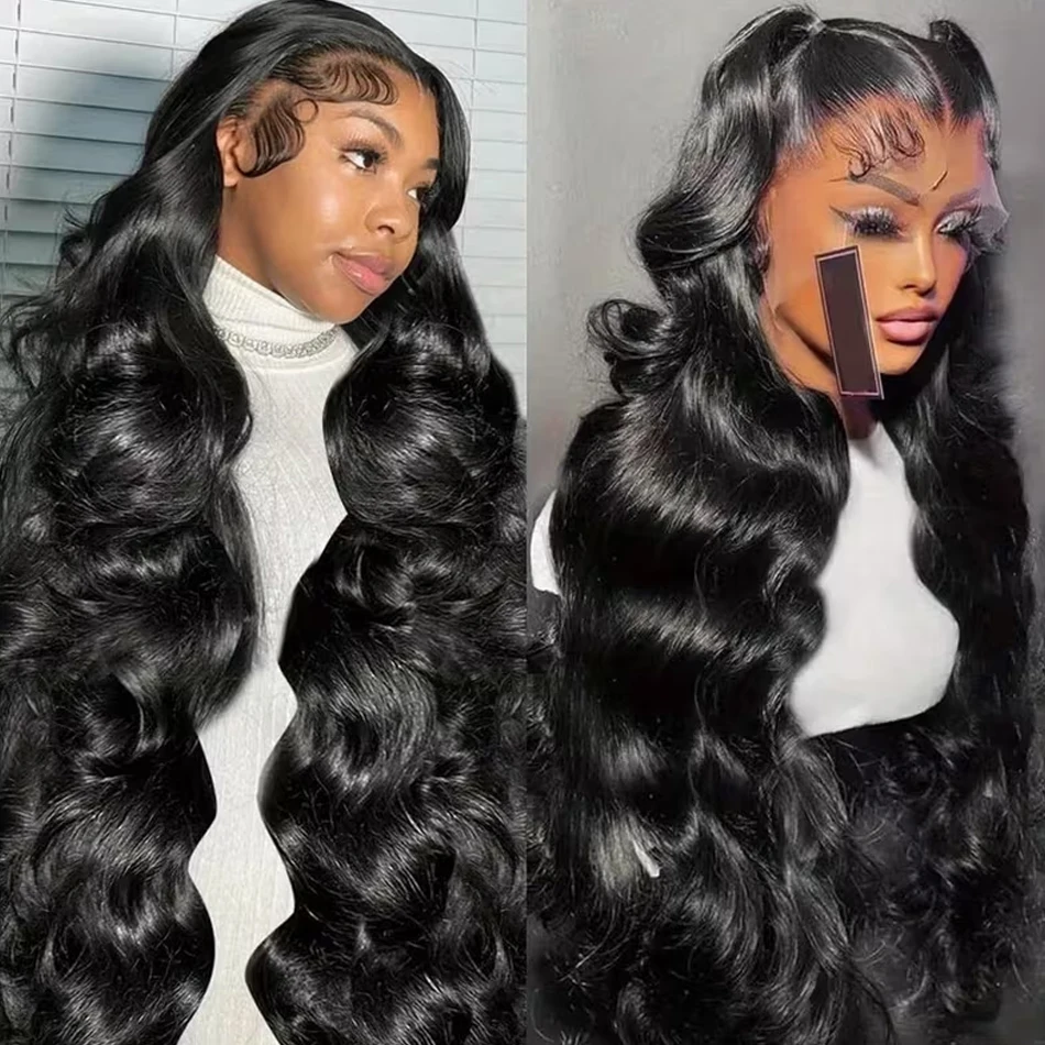 13x4 13x6 الجسم موجة الدانتيل الشفاف الجبهة الباروكات شعر الإنسان قبل قطعها 250 الكثافة HD الدانتيل أمامي غلويليس الباروكات مع شعر الطفل