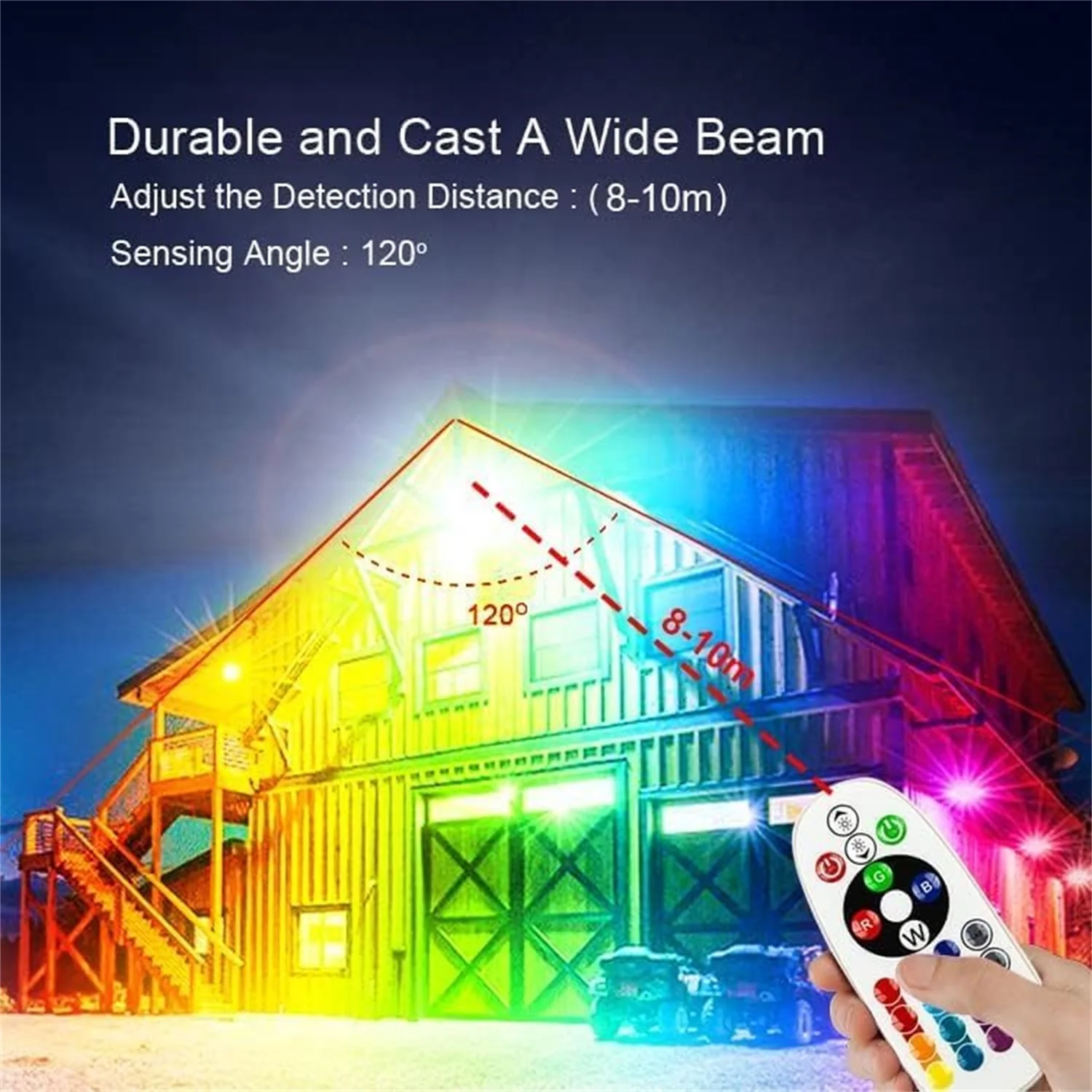 2 упаковки прожекторов RGB мощностью 150 Вт, интеллектуальный прожектор RGB с изменением цвета с дистанционным управлением, для сценического освещения, вечеринок по случаю дня рождения