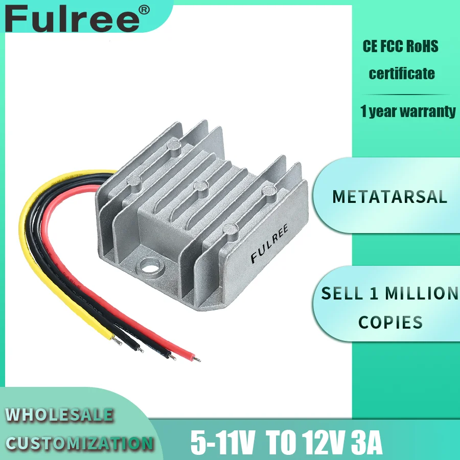 Dc-dc Booster 5V to 12V 3A LED Lights Step up Converter Transformer Power Supply Module