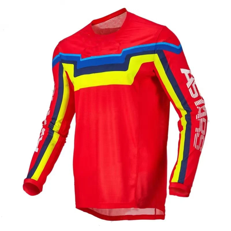 Speed Subduing Long Sleeved Off-road Motorcycle Riding Tshirt Bicycle Quick Drying Breathable T-shirt Women Men Unisex Tshirt