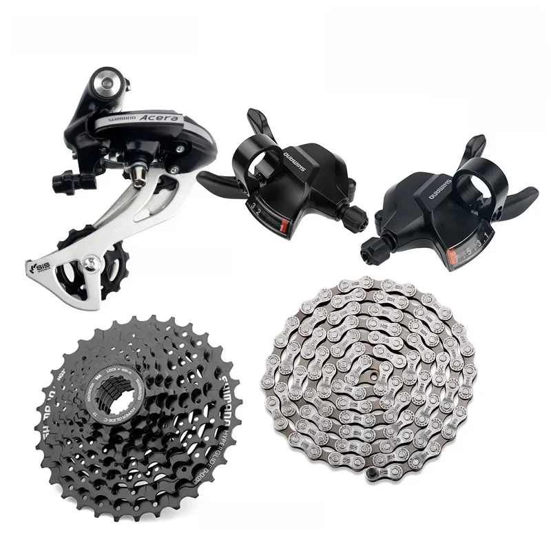 Shimano Acera Altus M360 24S Groupset 3x8 Speed M315 Shifter M310 Derailleur HG31-8 Cassette 8S K7 HG70 HG41Chain 112 Links — zdjęcie 2