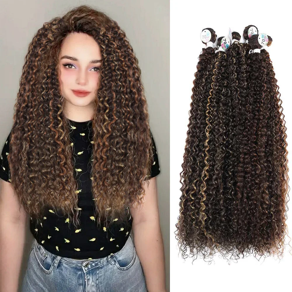 

Синтетические Искусственные волосы для наращивания, свободные волнистые волосы, искусственные вьющиеся волосы, термостойкие волосы, высококачественное плетение