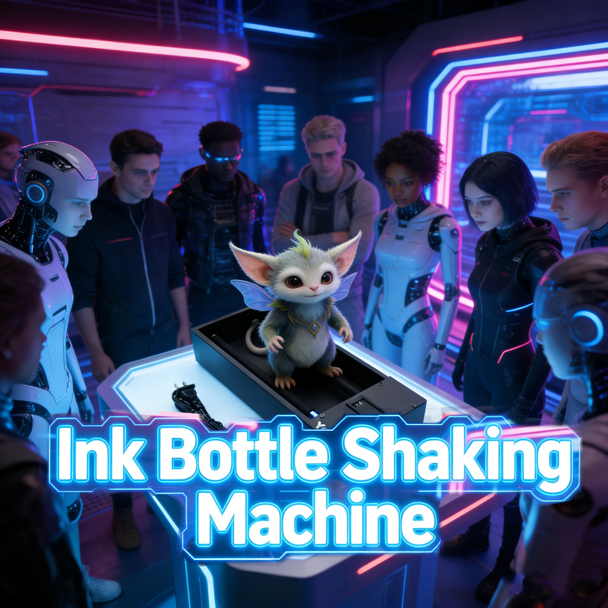 

1L DTF UV White Ink Roller Shaking Machine Timer Control Speed Adjustable Prevent Ink Precipitation Avoid Sediment Deposition