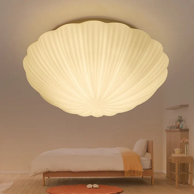 Moderne Korte Witte Schaal Ontwerp Glazen Plafondlamp Huisdecoratie Kinderkamer Slaapkamer Led E27 Lamp Verlichtingsarmatuur