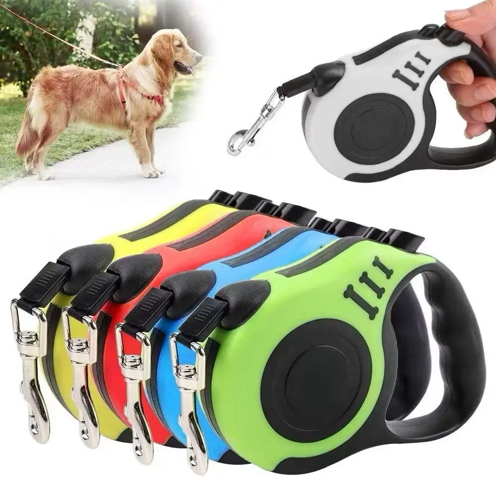 5 Meters Pets Retractable Guide Dog Dog Cats Resistant With Lock Up To 11.33kg