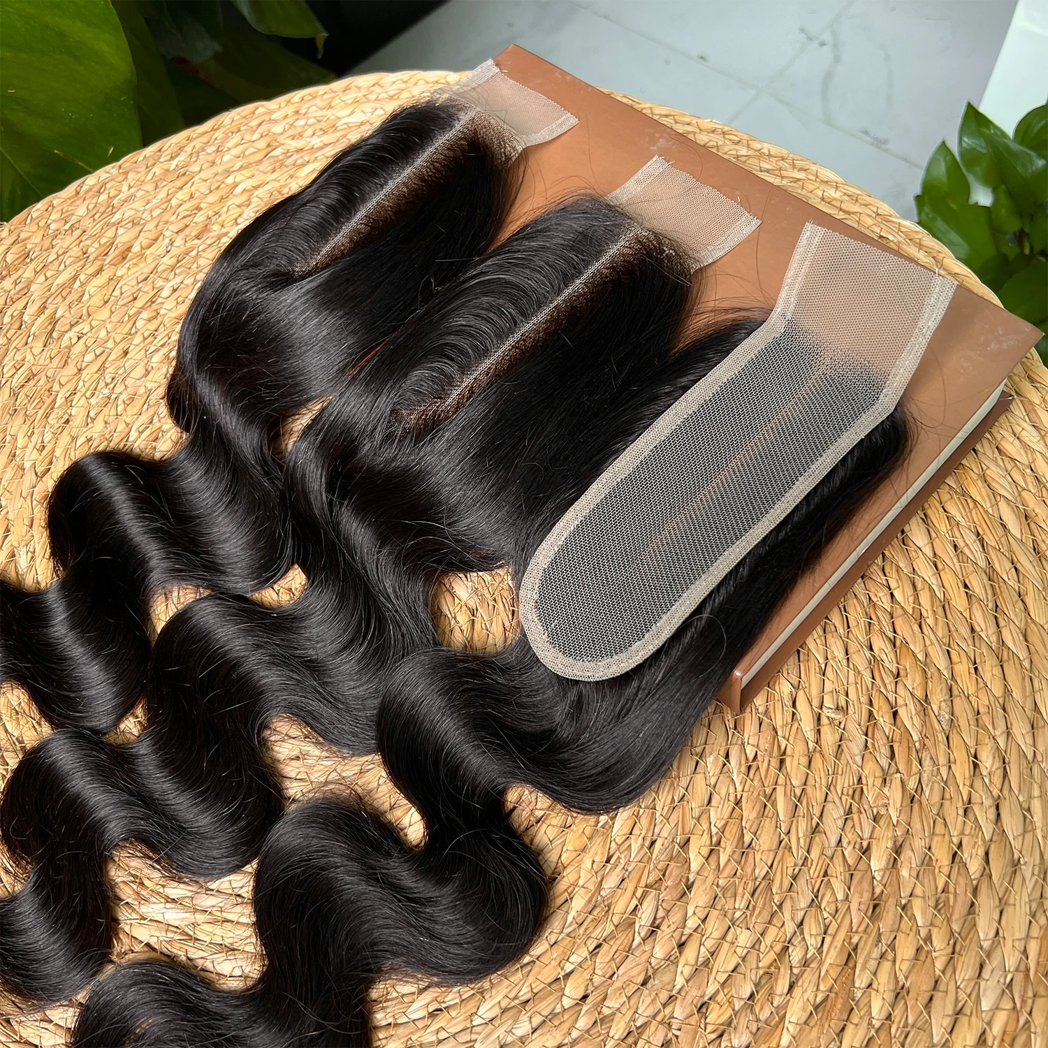 SWANEE 2x6 Lace Closure Vietnamese Hair Body Wave Closure 100% Human Hair Transparent Lace Frontal Closure Natural Remy Hair