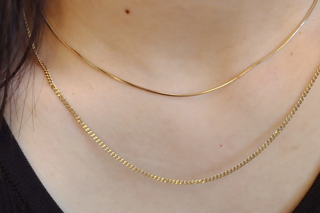 MADALENA SARARA 18k Yellow Gold Rope Thick Chain Women Necklace AU750