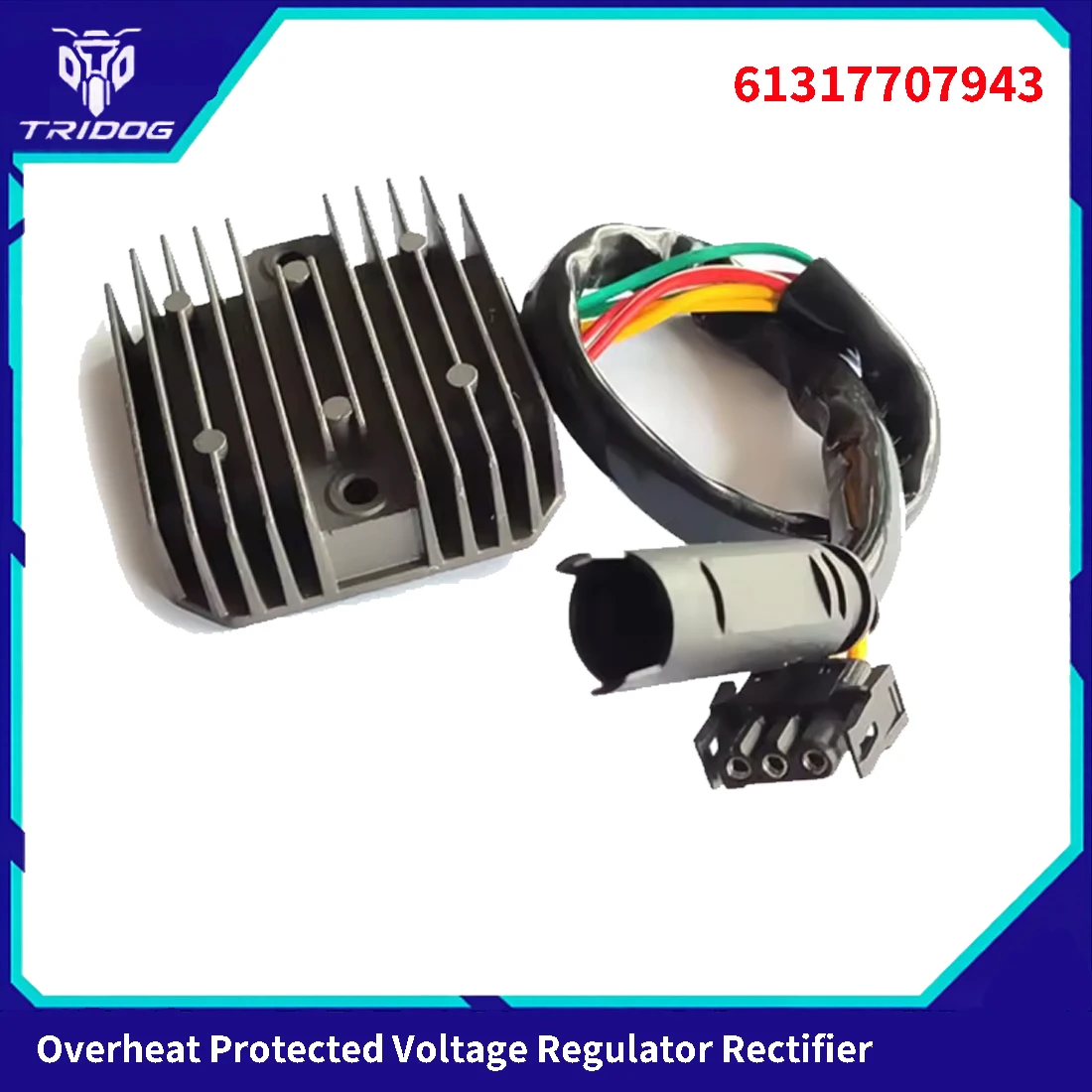 Overheat Protected Voltage Regulator Rectifier 61317707943 for BMW F800S F800R F800ST F800GS F800GT F700GS F650CS G650GS G650X