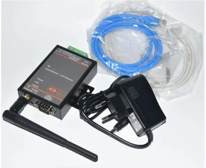 Serwer urządzeń szeregowych WiFi RS232/RS485/RS422 Port szeregowy do modułu konwerter Ethernet WiFi HF2211 HF2211A dostępna wtyczka EU — zdjęcie 2