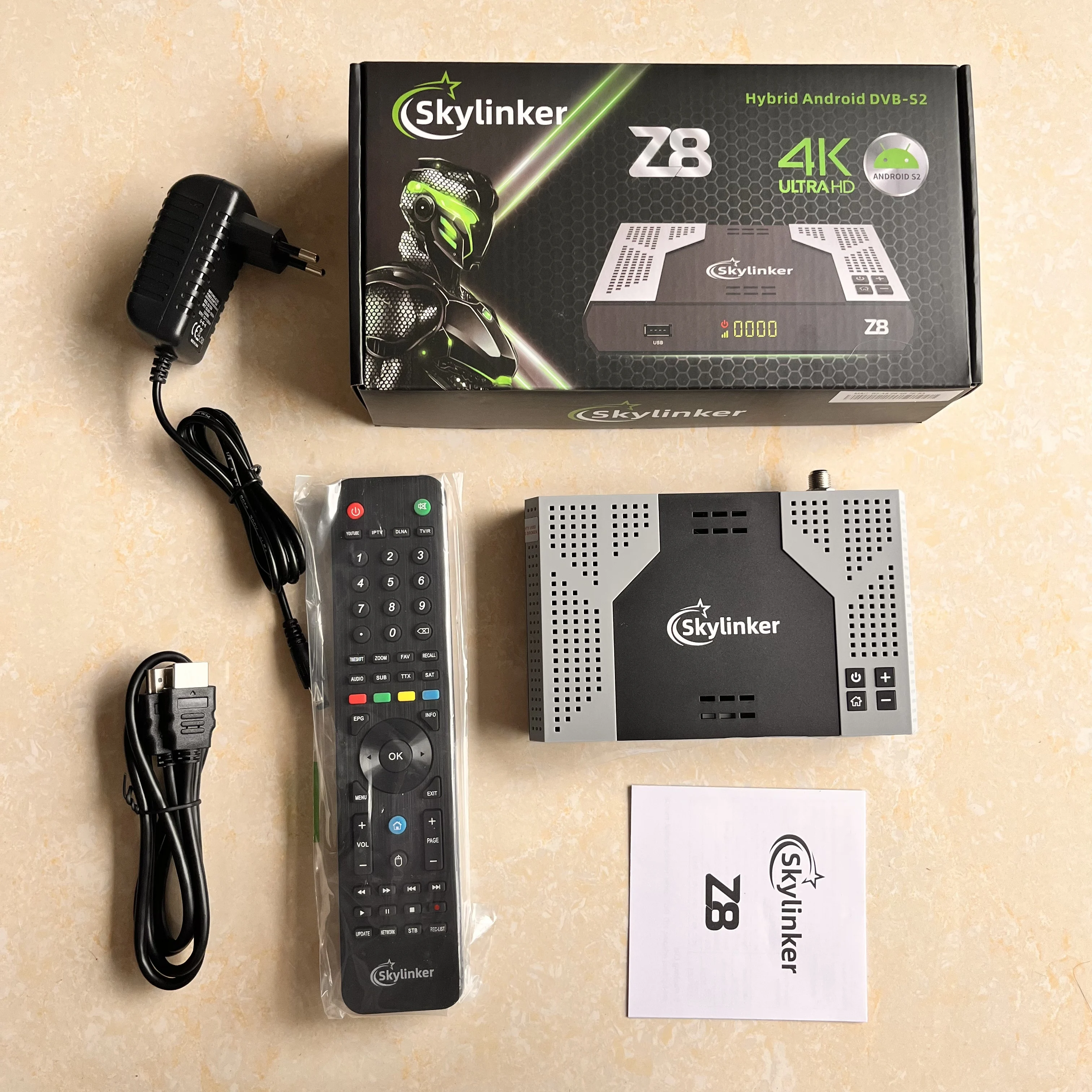 مُستقبل البث التلفزيوني الرقمي: تقييم شامل لجهاز Skylinker Z8 4K الهجين العالمي