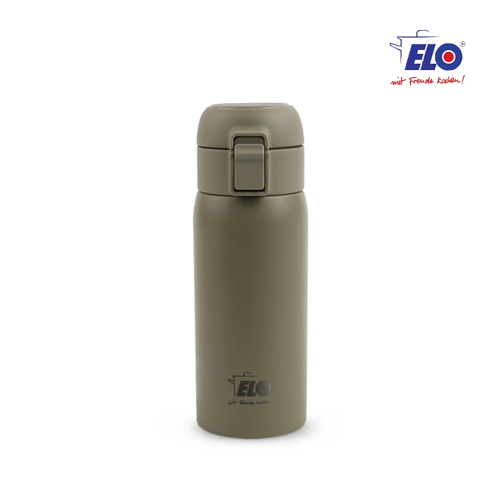 ELO One-touch therm bottle 350ml antique Kaki