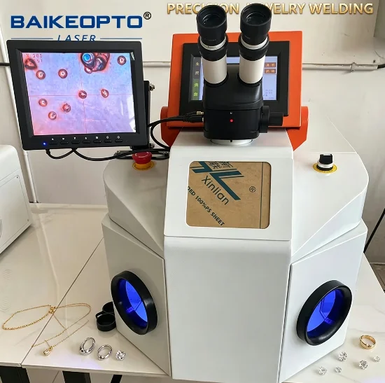 High Quality 150W YAG Spot Jewelry Laser Welding Machine for Gold Silver Metals With CCD