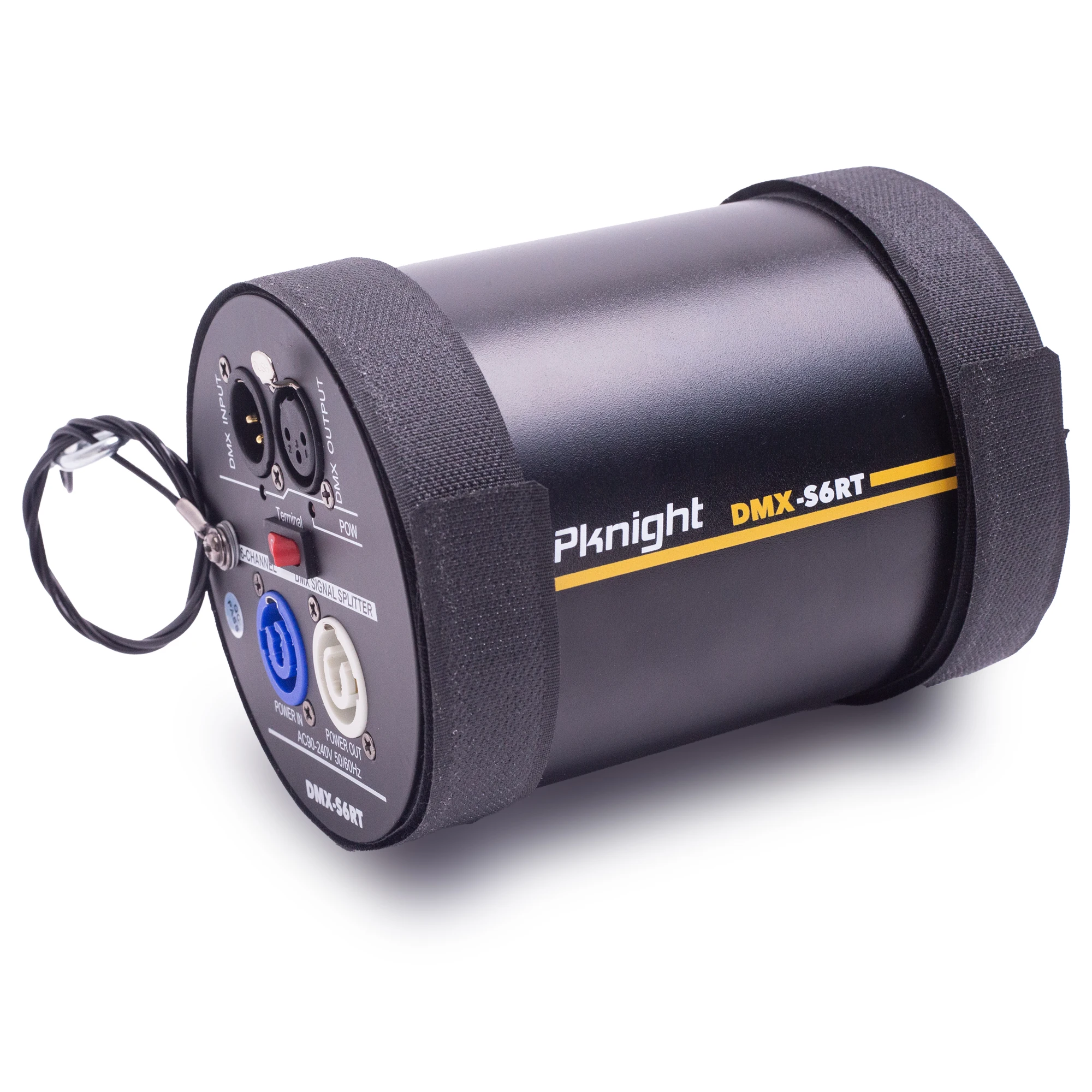 Pknight 6-Channel DMX Signal Splitter, Optical Isolated DMX Amplifier Distributor,DMX-S6RT