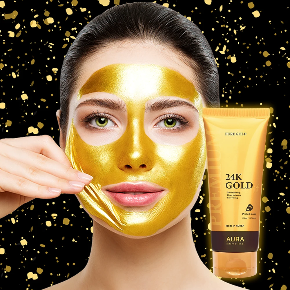 [Limited Time Special] Aura 24K Gold Premium Blackhead & Exfoliation Peel-Off Mask for Smooth Skin