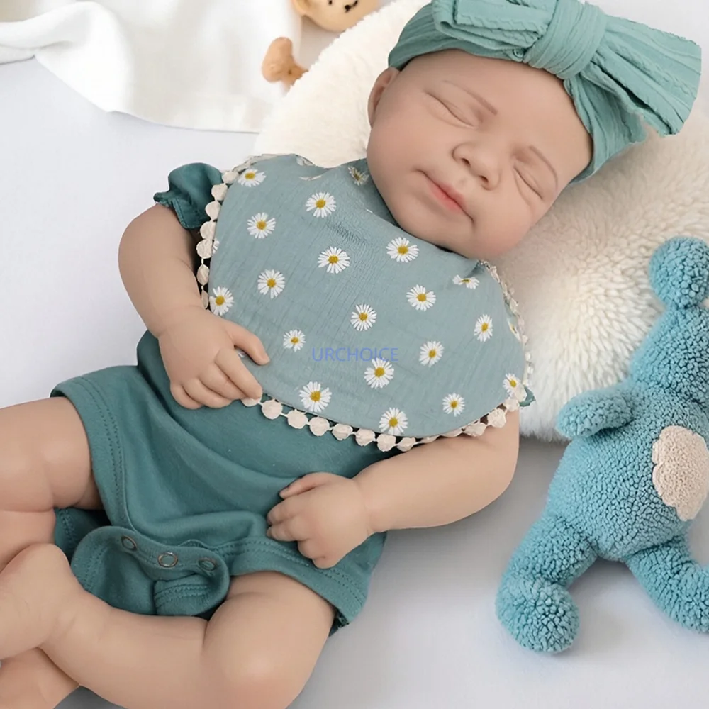 

Милая 18-дюймовая силиконовая кукла реборн, реалистичная ручная роспись кожи для новорожденных девочек и мальчиков для художественной коллекции, куклы реборн для энтузиастов