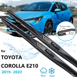 For Toyota Corolla E210 2019 2020 2021 2022 Accessories Frameless Wiper Blades Hatchback Front Rear Window Set Cleaning U J Hook