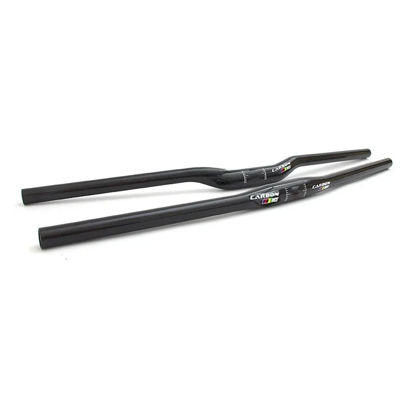 AliExpress NONE Full Carbon Fiber MTB Handlebar Flat Or Riser Carbon Handlebar 31.8 x 600/620/640/660/680/700/720/740/760mm