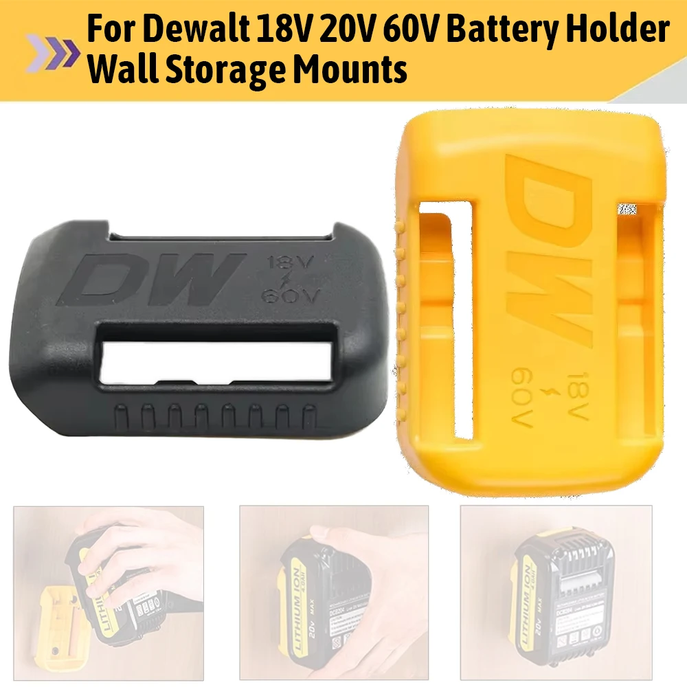 Per Dewalt 18V 20V 60V Supporto batteria Supporti di stoccaggio a parete Stander Mount Display Hanger Dock Batteria Fibbia per cintura