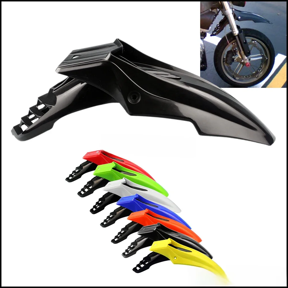 AliExpress NONE Universal Supermoto Motocross Dirt Bike Front Fender 2072680001 Black Mudguard For Honda Yamaha Suzuki Kawasaki DRZ RMZ XT TW