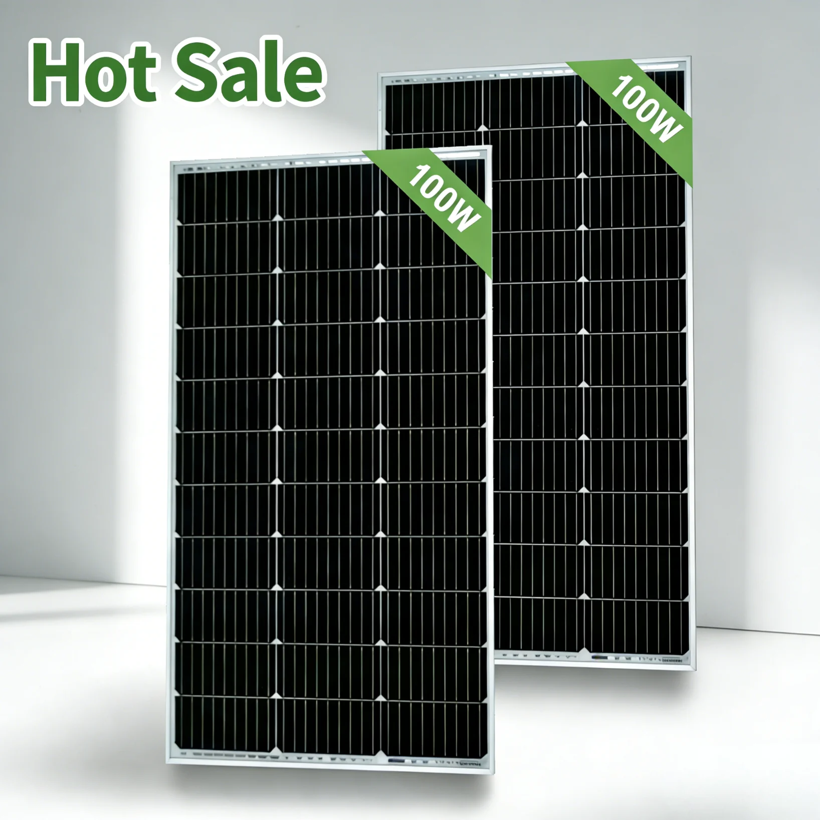 200 W (2 Stück 100 W), Solarmodul aus gehärtetem Glas, 18 V Photovoltaik-Solarmodul, wasserdicht, langlebig für Batterien, im Freien, Wohnmobil, Boot, Camping