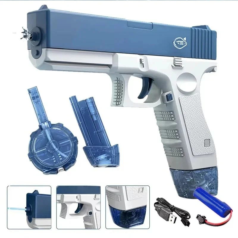 Elektrisch Waterpistool Speelgoed Draagbare Automatische Elektrische Burst Waterpistool Kids Outdoor Water Speelgoed - afbeelding 2