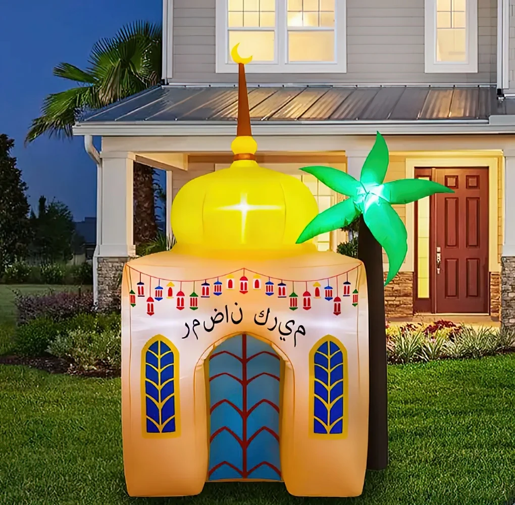 

Inflatable Ramadan Mosque for Eid Mubarak Holiday Yard Party Decoration