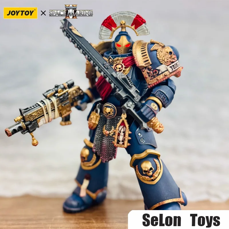 

JOYTOY Warhammer 40K Ultramarines Relic Secundus Armour with Artificer Bolt Rifle Chainsword and Bolt Pistol Toy Dolls