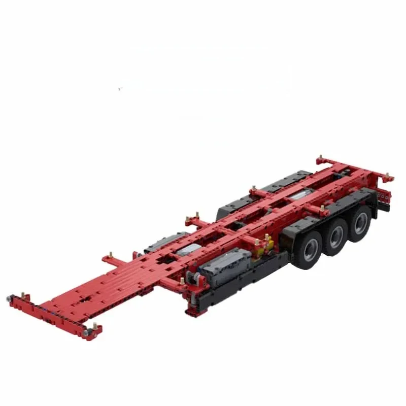 Bouwstenen MOC-49905 Klassieke Overzeese Container Trailer (RC) 1:17 Truck 1514PCS Jongen Kerst Bouwstenen Verjaardagscadeau - afbeelding 2