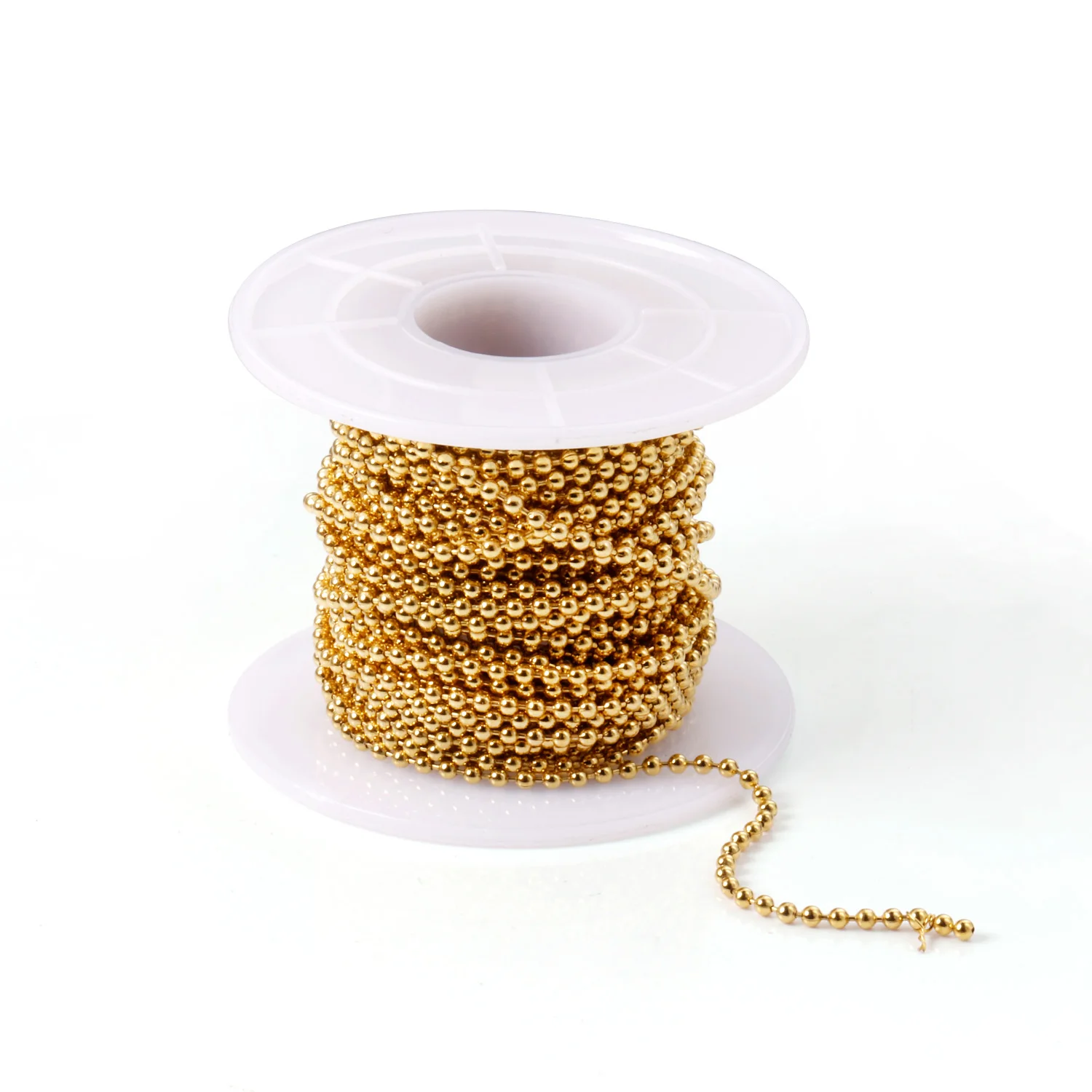 Luxukisskids Kralen Kettingen Te Koop 10 Meter/Roll Diy Voor Sieraden Ketting 1.5/2/3Mm Ronde Bal Rvs 316l Geen Fade Ketens