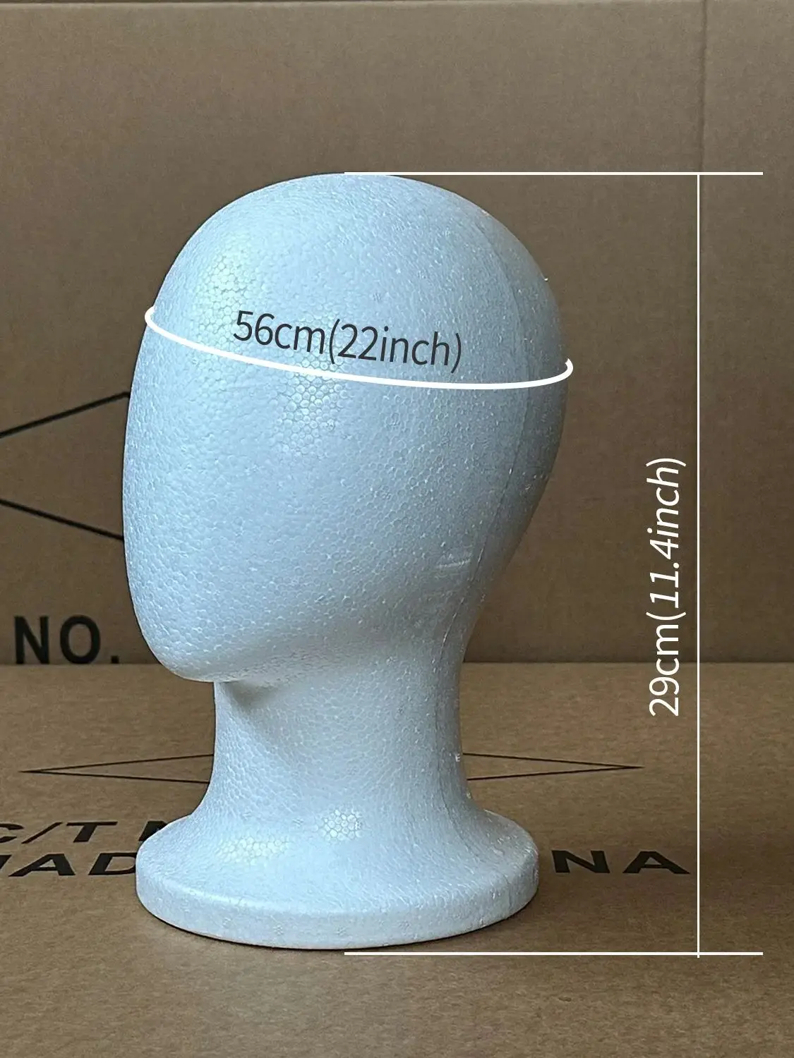 Tête de Mannequin en mousse, présentoir de perruque léger et Stable pour bijoux, couvre-chef, présentoir de chapeau, modèle de tête en mousse