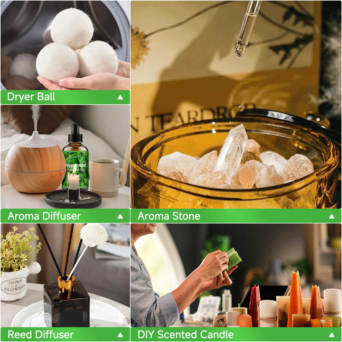 PEPPERMINT Ätherisches Öl, Kühlendes Minz-Duftöl für Diffusoren, DIY-Bastelarbeiten & Aromatherapie, Frisches, Kräftiges Aroma – Detail 4