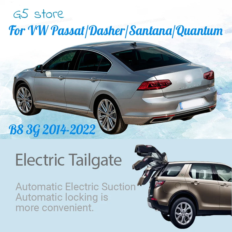 Modificação da porta traseira elétrica anti-pitada: porta-malas automático do veículo para Volkswagen VW Passat/Dasher/Santana/Quantum B8 3G