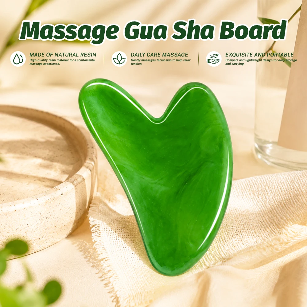 Power Tools Green Color - Strumento per massaggio Gua Sha facciale