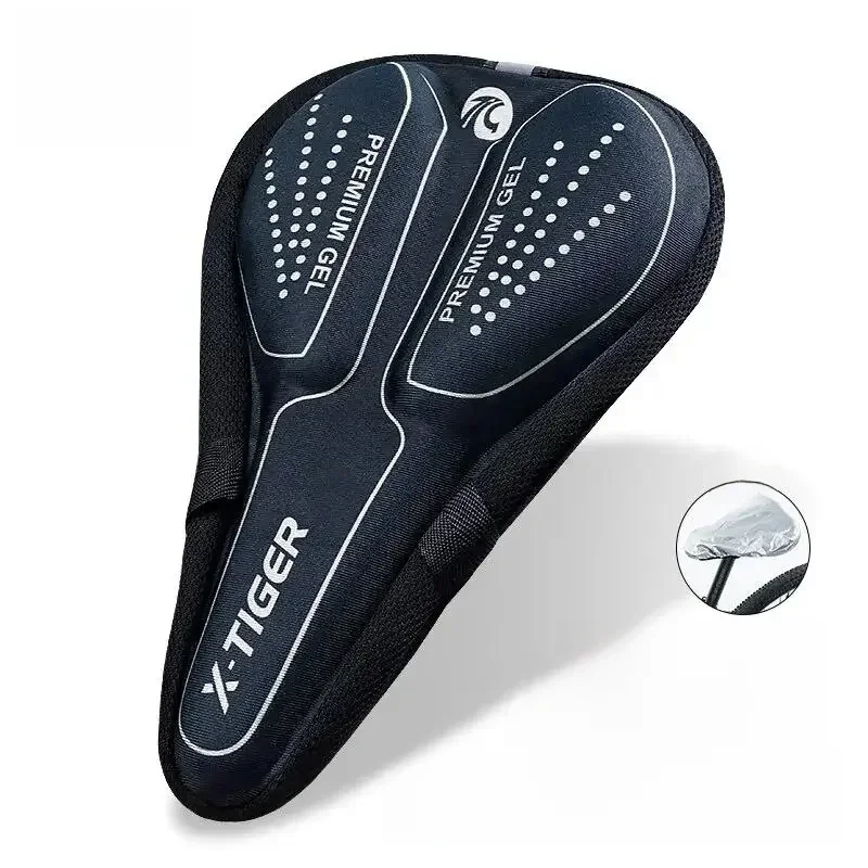 X-TIGER housse de coussin de siège de vélo 3D Gel éponge polymère tapis de siège de selle de vélo respirant accessoires de siège de cyclisme de montagne