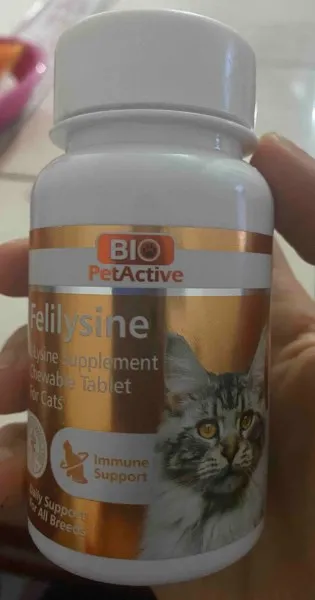 Felilysine | Lysine For Cats Vitamin Tablet/Kedi Immune System Booster Reinforcing 90 Tablet