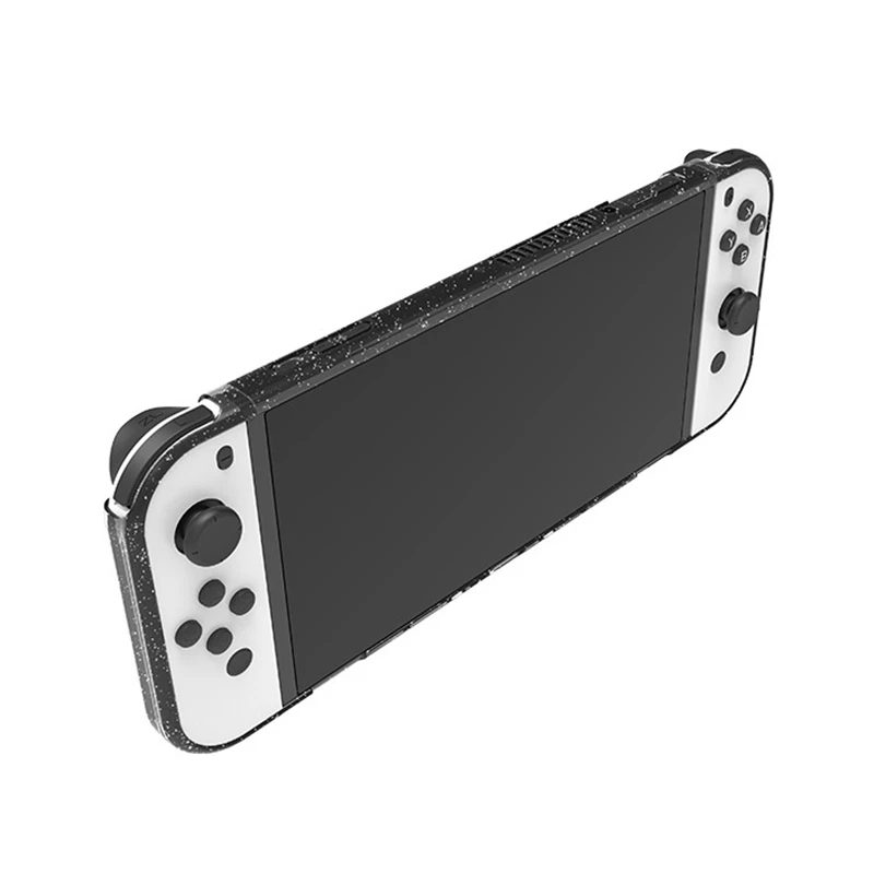 

Newest Protective Case For Switch OLED Transparent Flash Star Light Case Thin TPU all-in-one Cover For NS OLED Game Console