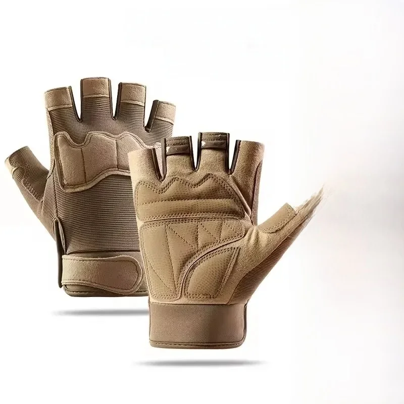 AliExpress NONE Tactical Gloves Half Finger for Men And Women Outdoor Mountaineering Cycling Wear-resistant Breathable Riding Gloves