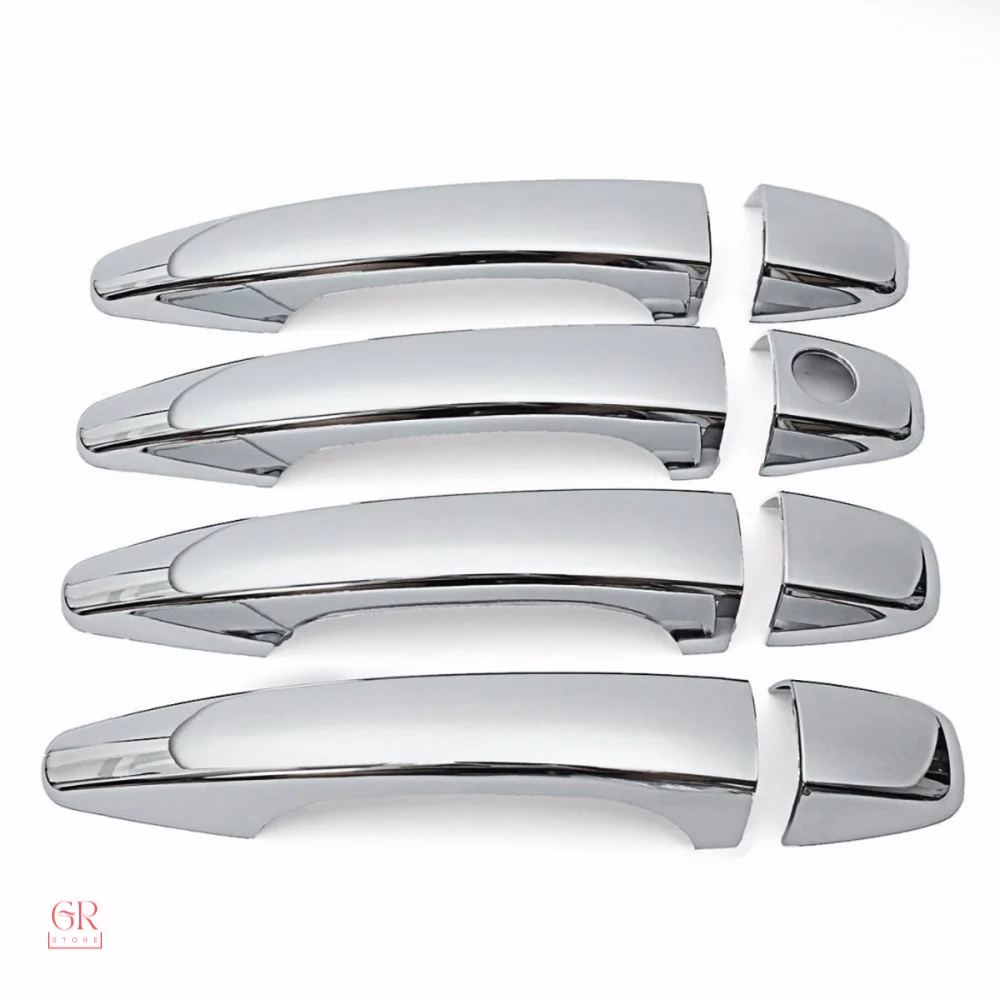 Chrome Door Handle 4 Door Stainless Steel For Peugeot 207 2006-2012