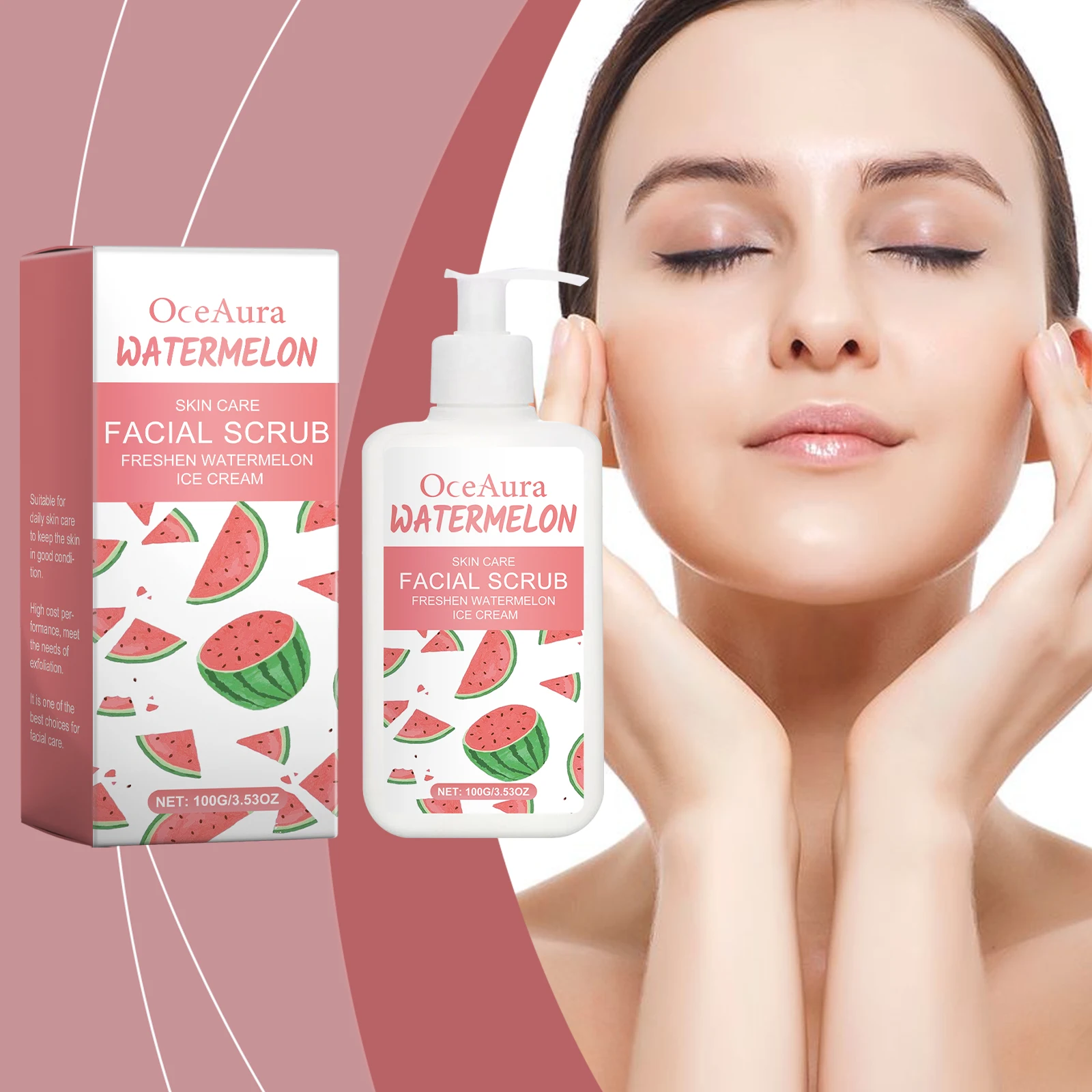 

Oceaura 100g Exfoliating Body Scrub Watermelon Remove Dead Skin Gentle Cleansing Pores Lasting Smooth Skin Moisturize Body Scrub