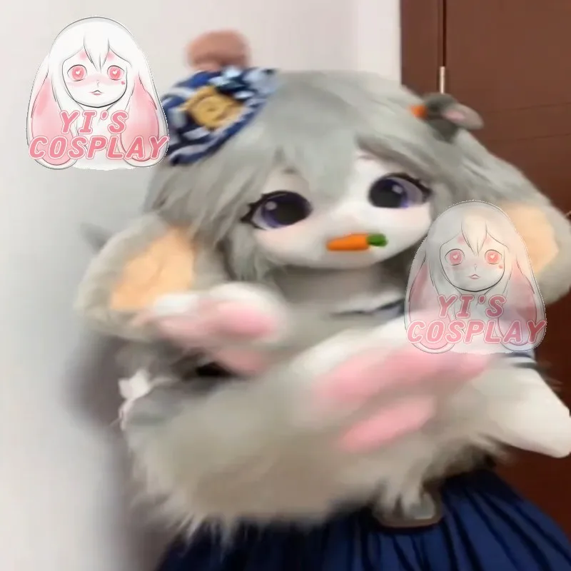 Yis cosplay Custom Furry head Kigurumi Head Cosplay Kemono Fursuit Handmade Headsets Beast Customized Fursuit Kemono Head