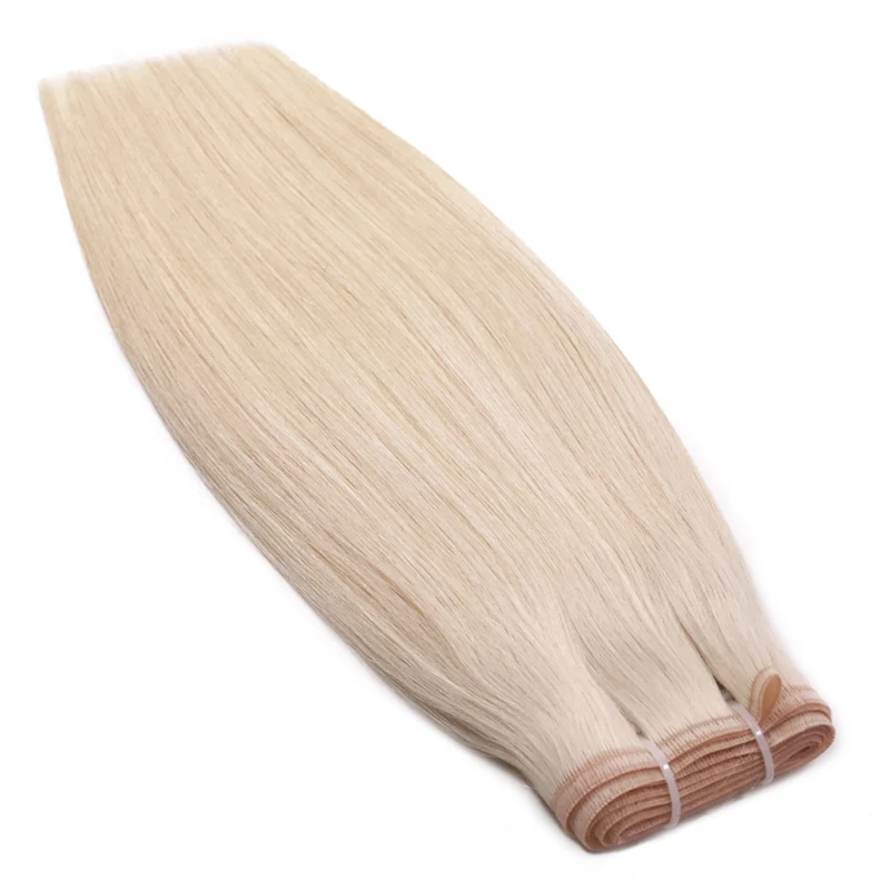 InjHair-Tissage de cheveux humains brésiliens vierges bruts pour femmes, trame droite, double proximité, blond, document pur, 100% naturel, 14-28 pouces