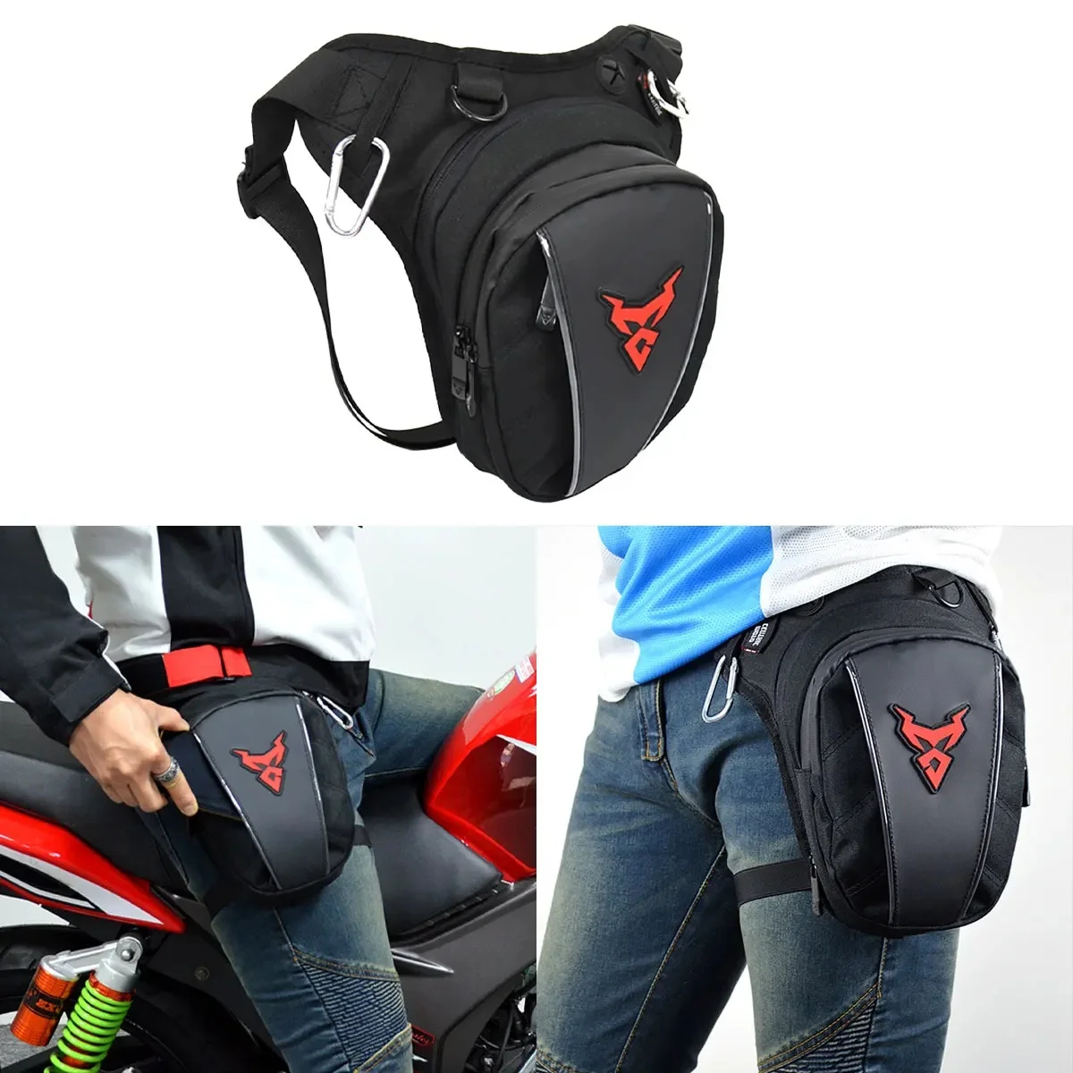 AliExpress Multi-Function Motorcycle Drop Leg side Bag Waterproof Motorcycle Bag Outdoor Casual Waist Bag Motorcycle Bike Riding Chest Bag