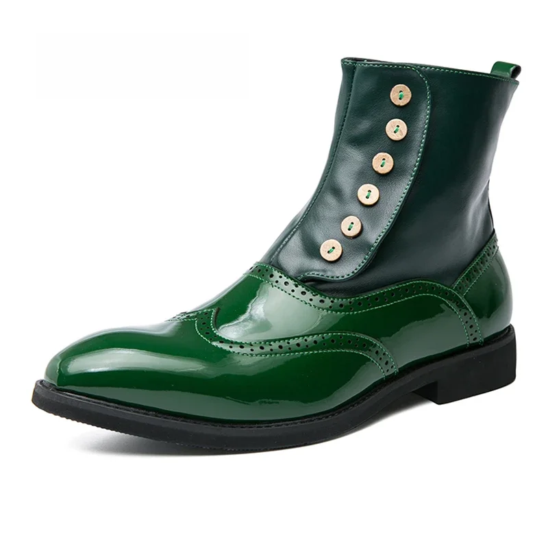 38-46 hommes bottes en cuir automne mode richelieu chaussures confortable marque noir vert chaussures de sécurité gladiateur bottines chaussures homme