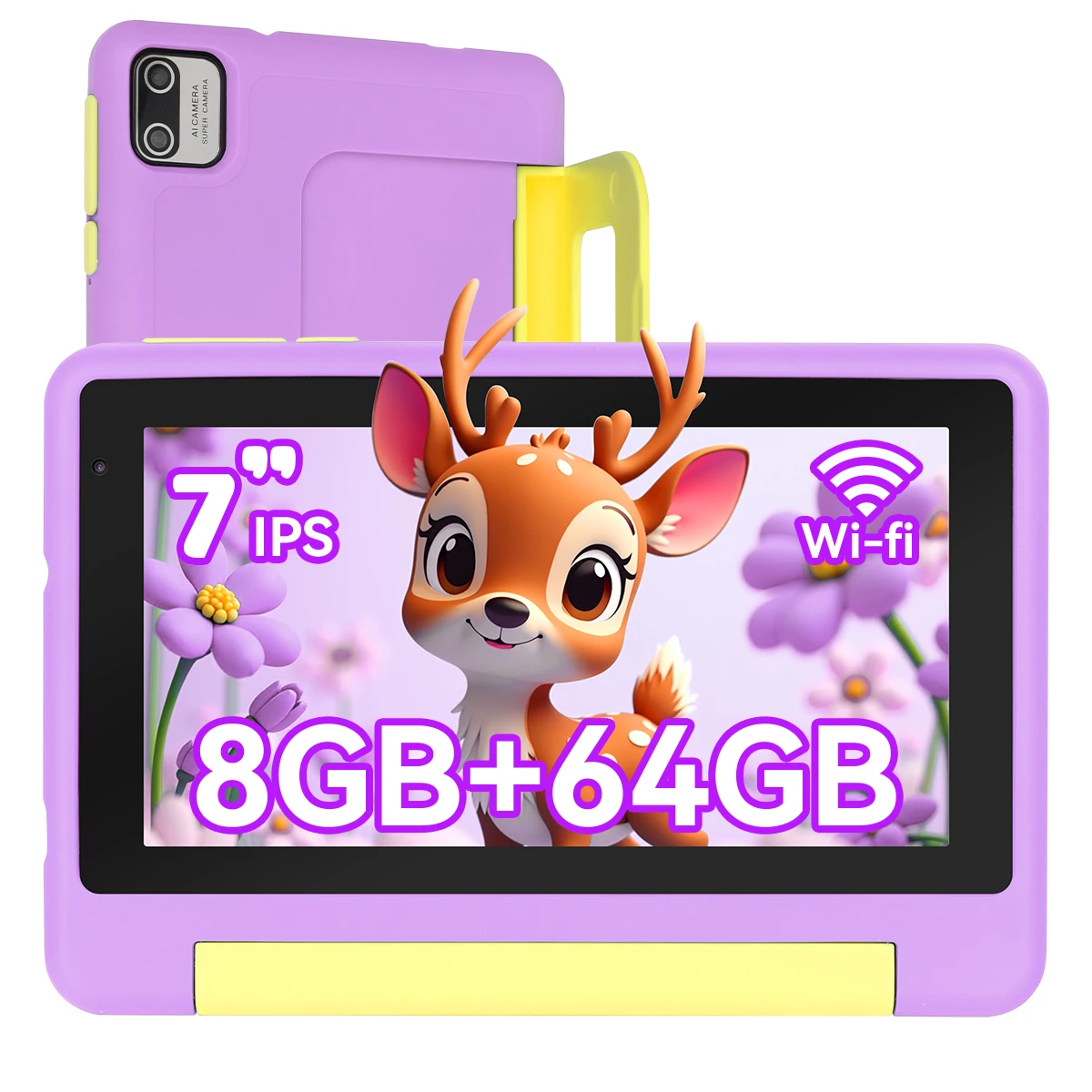 KT1018 7 Inch Android 13 Tablet PC QuadCore CPU 8GB(2GB+6GB Expand RAM) 64GB EMMC Storage US Local Warehouse In Stock