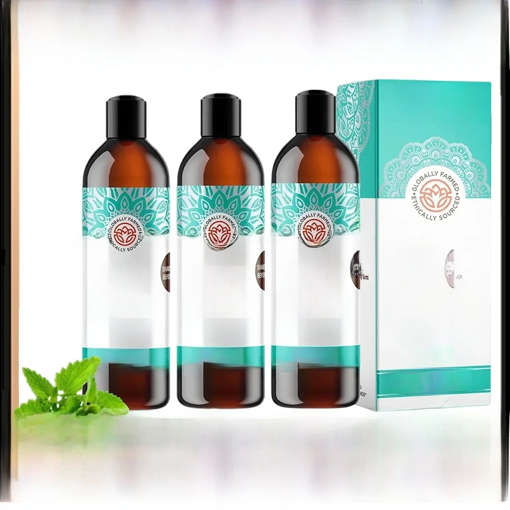 Huile de traction de noix de coco et de menthe, bain de bouche propre, haleine buccale fraîche, élimination des odeurs, ensemble de grattoirs de langue, outil de blanchiment sans alcool, soins de la