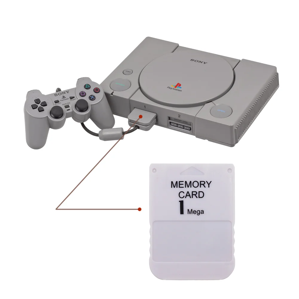 

High Quality Speed PS1 1M Memory Card for Save Game Data and Progress for PlayStation PS one PS1 Fat Console