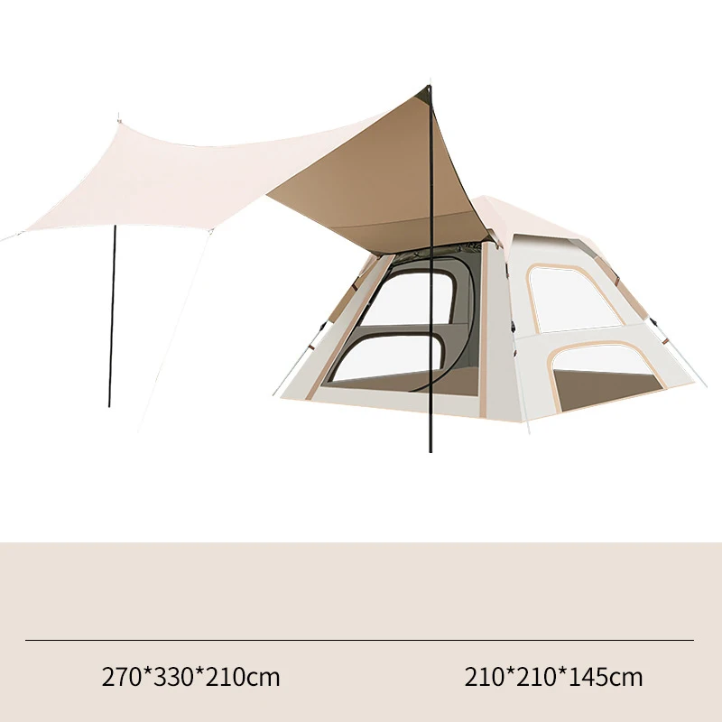 Camping Outdoor One-touch Automatic Tent Tarp Shade Set Tamp Shade Set Tent Shade Camping Climbers Fishing